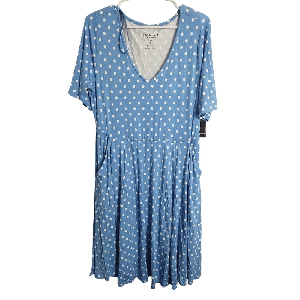 Torrid Super Soft Mini‎ Skater Stretch Summer Vacation Beach Resortwear Dress 12